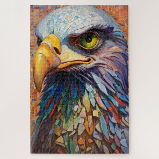 Mosaic Eagle Jigsaw Puzzle (Vertikal)