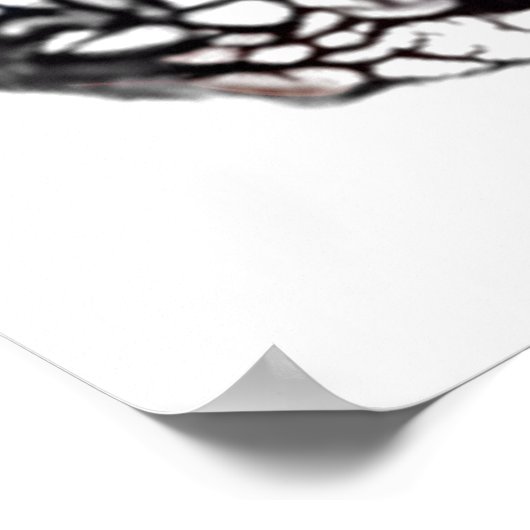 Mosaic Eagle Portrait Poster (Ecke)