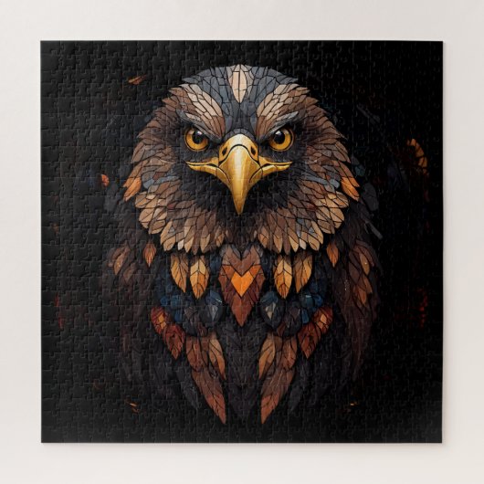 Mosaic Eagle Portrait Puzzle (Vertikal)