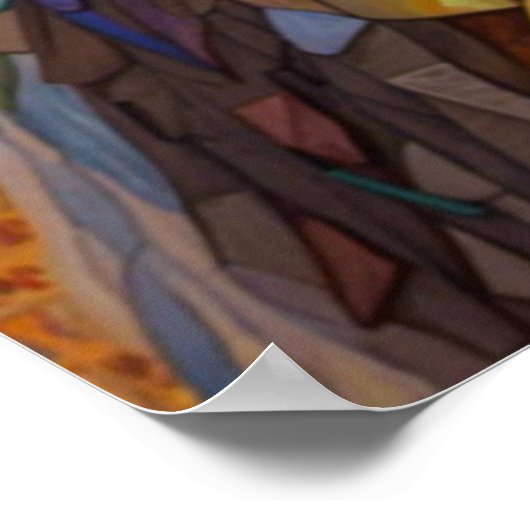 Mosaic Eagle Poster (Ecke)