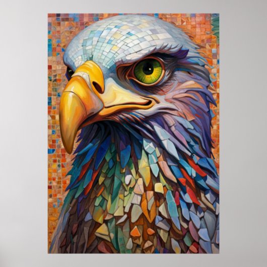 Mosaic Eagle Poster (Vorne)