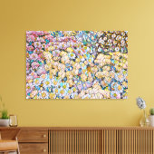 MOSAIC EFFET der Chrysanthemum-Blume zur Leinwand (Insitu (Wohnzimmer))