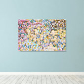 MOSAIC EFFET der Chrysanthemum-Blume zur Leinwand (Insitu (Holzboden))