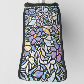 Mosaic Floral Tiles Golf Headcover (Rotieren 90)