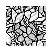 Mosaic Floral Tiles Gummistempel (Prägung)