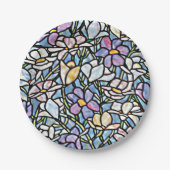 Mosaic Floral Tiles Pappteller (Vorderseite)