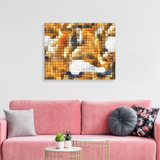 MOSAIC FOX LEINWANDDRUCK (Insitu (Wohnzimmer))