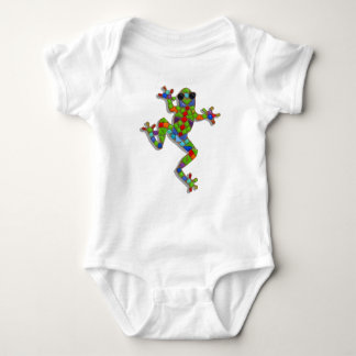 Mosaic Frog Baby Strampler