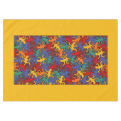 Mosaic Geckos Muster - Erdfarbe Tischdecke (Vorderseite (Horizontal))