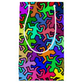Mosaic Geckos Muster - farbig Kleine Geschenktüte (Vorderseite)