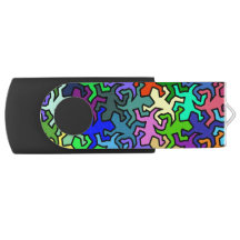 Mosaic Geckos Muster - farbig