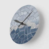 Mosaic Geometric Glam #3 #geo #decor #art Runde Wanduhr (Winkel)