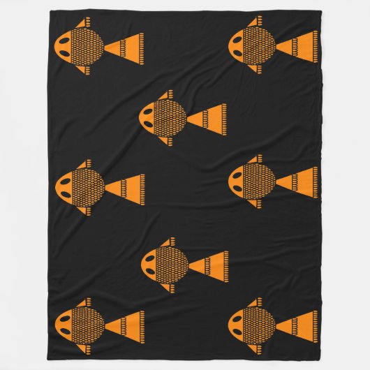 Mosaic Goldfish Fleecedecke (Vorderseite)