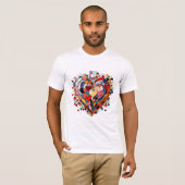 Mosaic Heart of Love T-Shirt (Vorne ganz)