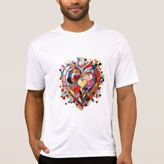 Mosaic Heart of Love T-Shirt (Vorderseite)