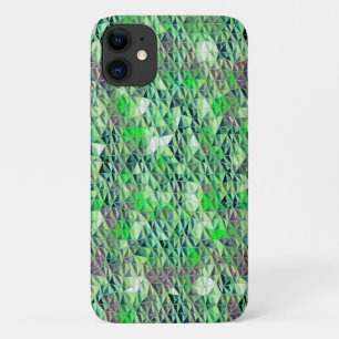 Mosaic in greenish triangles with gradient tones t Case-Mate iPhone hülle