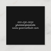 Mosaic Iridescent Opal Quadratische Visitenkarte (Rückseite)