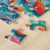 Mosaic Koi Pond Fish Jigsaw Puzzle (Seite)