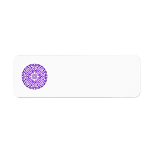 Mosaic Lace Mandala, Abstraktes Violet Lila (Vorne)