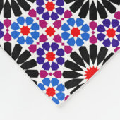 Mosaic Legacy: Andalusian Moroccan Zellige Art Fleecedecke (Ecke)