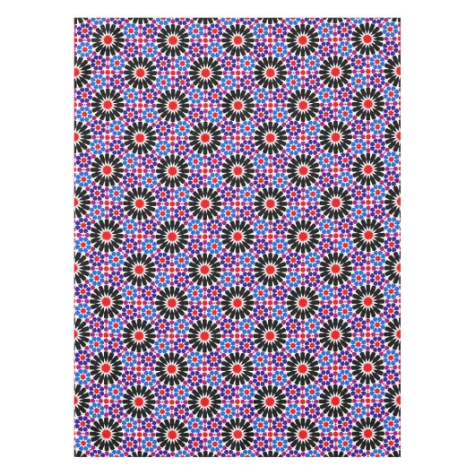 Mosaic Legacy: Andalusian Moroccan Zellige Art Tischdecke (Vorderseite)
