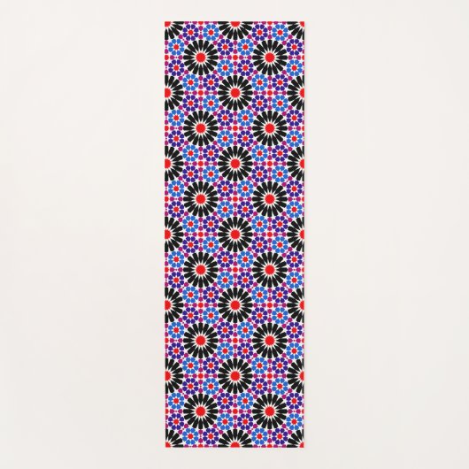 Mosaic Legacy: Andalusian Moroccan Zellige Art Yogamatte (Vorderseite)