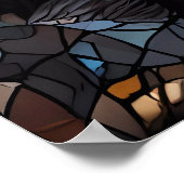 Mosaic Leopard Majesty Poster (Ecke)