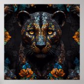 Mosaic Leopard Majesty Poster (Vorne)