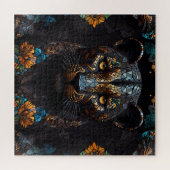 Mosaic Leopard Majesty Puzzle (Horizontal)