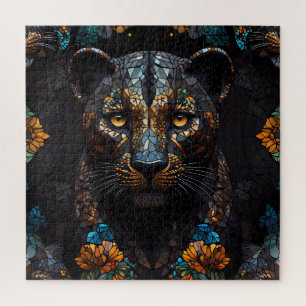 Mosaic Leopard Majesty Puzzle