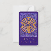 MOSAIC-Lesezeichen LABYRINTH - 3.5x2-Karte + Text Mitteilungskarte (Rückseite)