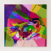 Mosaic Lion Puzzle (Horizontal)