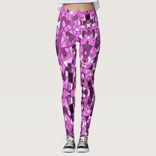 Mosaic Love - Power Yoga Leggings (Vorderseite)