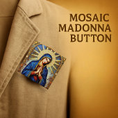 Mosaic Madonna Button
