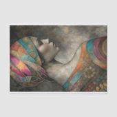 Mosaic Maiden Decoupage Seidenpapier (Vorderseite)