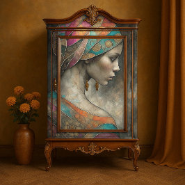 Mosaic Maiden Decoupage Seidenpapier