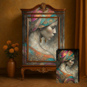 Mosaic Maiden Decoupage Seidenpapier