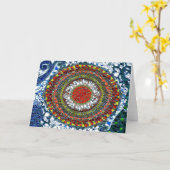 Mosaic Mandala 1 Karte (Gelbe Blume)