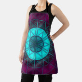 Mosaic Mandala Blume Blau und Lila Schürze (InSitu)