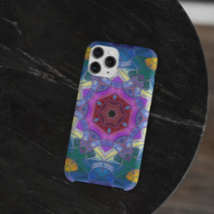 Mosaic Mandala Flower Pink Blue and Yellow Case-Mate iPhone Hülle
