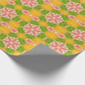 Mosaic Mandala Orange Green und Pink Geschenkpapier (Ecke)