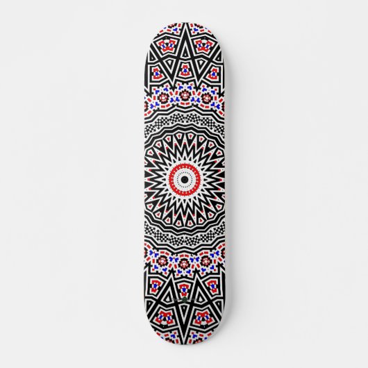 Mosaic Mandala Skateboard (Vorne)