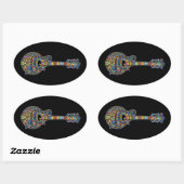 Mosaic Mandolin Ovaler Aufkleber (Blatt)