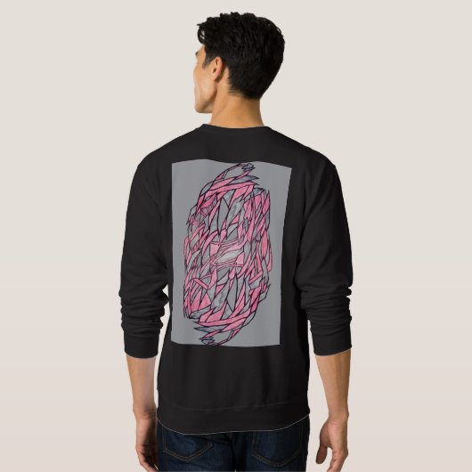 Mosaic Men’s Abstract Sweatshirt (Schwarz voll)