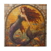 Mosaic Mermaid Fliese (Vorderseite)