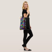 Mosaic Mirror Geckos Muster - mehrfarbig Tasche (Am Model)