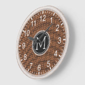 Mosaic Modern Monogram #13 Große Wanduhr (Winkel)