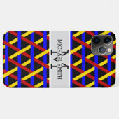 Mosaic Modern Monogram #15 Case-Mate iPhone Hülle (Rückseite (Horizontal))
