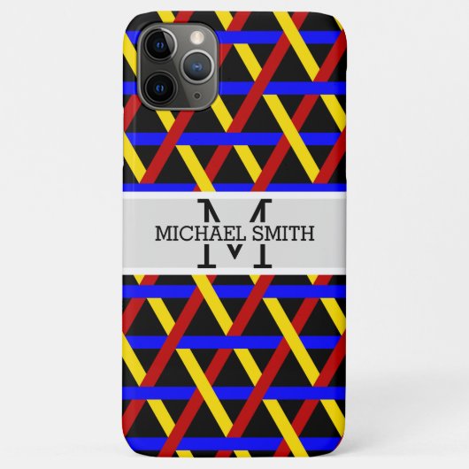 Mosaic Modern Monogram #15 Case-Mate iPhone Hülle (Rückseite)