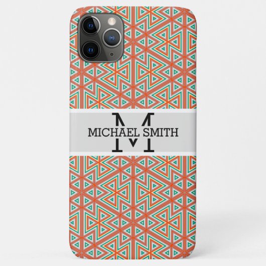 Mosaic Modern Monogram #19 Case-Mate iPhone Hülle (Rückseite)